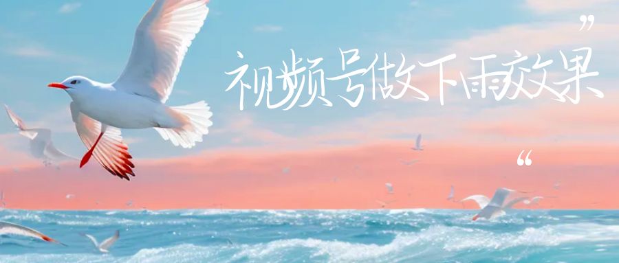 视频号做下雨视频，一个账号一周涨粉10W+，日入1000+，附保姆级教程-锦程资源站