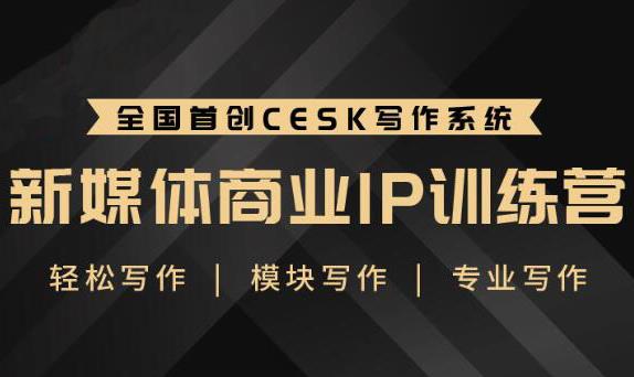 新媒体商业IP训练营：轻松写作模块 新手如何从零开始写作-锦程资源站