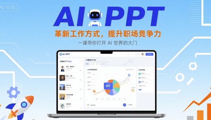 AI+PPT：革新工作方式，提升职场竞争力，一课带你打开 AI 世界的大门-锦程资源站