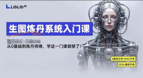 LibLibAI哩布哩布生图炼丹系统入门课，从生图到炼丹，只学这一门就够了-锦程资源站