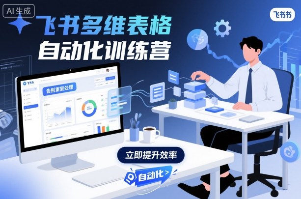 飞书多维表格自动化训练营，手把手教你告别重复处理，用多维表格开启高效办公新模式-锦程资源站
