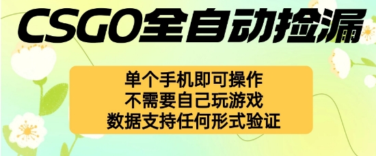 自动挂G捡漏，不用自己挂G不用玩游戏，一个手机即可操作，新手小白轻松月入1W+【揭秘】-锦程资源站