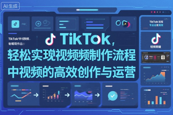 TikTok中视频制做流程，轻松实现Tk中视频的高效创作与运营-锦程资源站