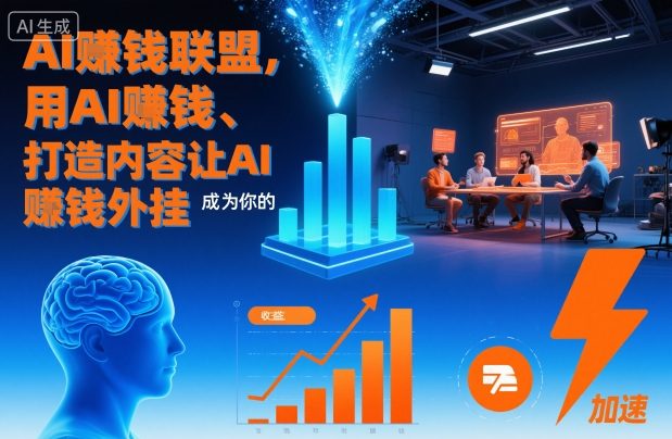 AI賺钱联盟，用AI賺钱、打造内容让AI成为你的賺钱外挂-锦程资源站