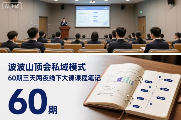 波波山顶会私域模式60期三天两夜线下大课课程笔记（文档）-锦程资源站