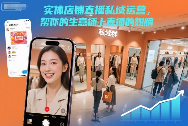 实体店铺直播私域运营，帮你的生意插上直播的翅膀-锦程资源站