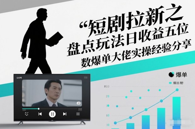 短剧拉新之盘点玩法日收益五位数爆单大佬实操经验分享-锦程资源站