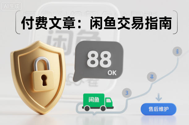 付费文章：闲鱼交易指南，怎么才能降低被坑被马扁的概率-锦程资源站