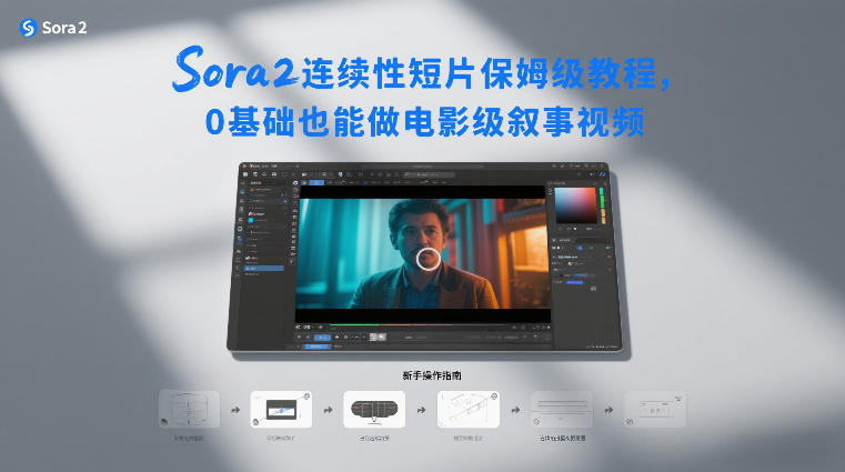 Sora2连续性短片保姆级教程，0基础也能做电影级叙事视频-锦程资源站