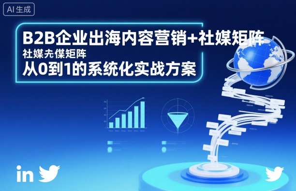 B2B企业出海内容营销+社媒矩阵，从0到1的系统化实战方案-锦程资源站