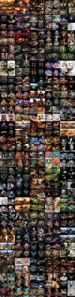 460+专业Midjourney珠宝摄影AI提示词戒指，项链-耳环-手链-宝石等，立即开始创作珠宝艺术-锦程资源站