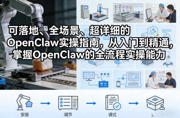 可落地、全场景、超详细的OpenClaw实操指南，从入门到精通，掌握OpenClaw的全流程实操能力-锦程资源站