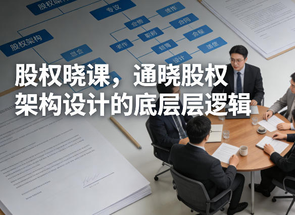 股权晓课,通晓股权架构设计的底层逻辑-锦程资源站