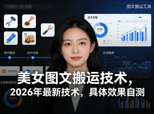 美女图文搬运技术,2026年最新技术,具体效果自测-锦程资源站