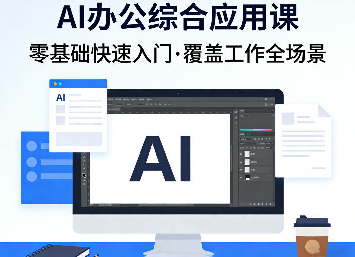 AI办公综合应用课，零基础快速入门，覆盖了工作中各种应用场景-锦程资源站