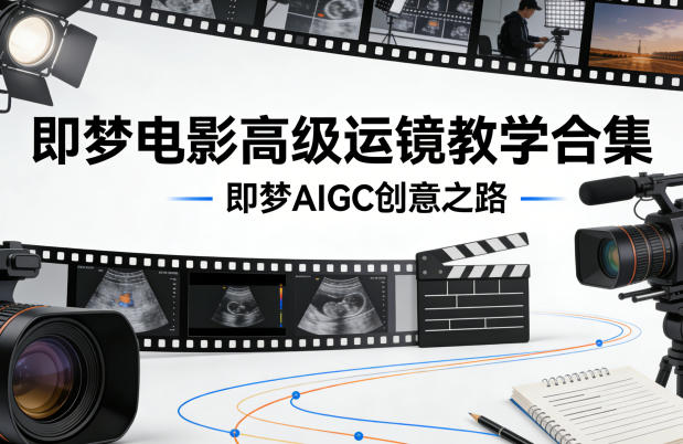 即梦电影高级运镜教学合集，即梦AIGC创意之路-锦程资源站