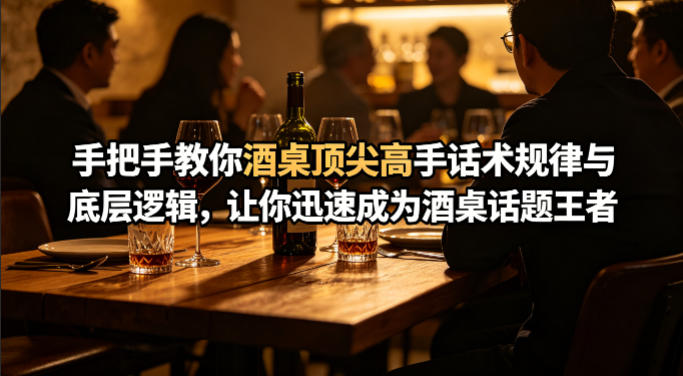付费文章：手把手教你酒桌顶尖高手话术规律与底层逻辑，让你迅速成为酒桌话题王者(二十年全网独家经验分享)-锦程资源站