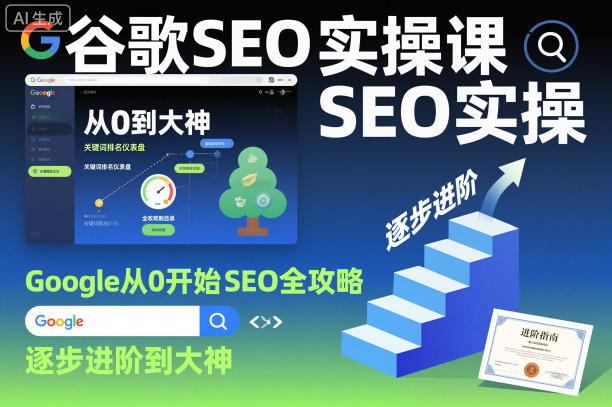 谷歌SEO实操课，Google从0开始SEO全攻略，逐步进阶到大神（更新26年）-锦程资源站