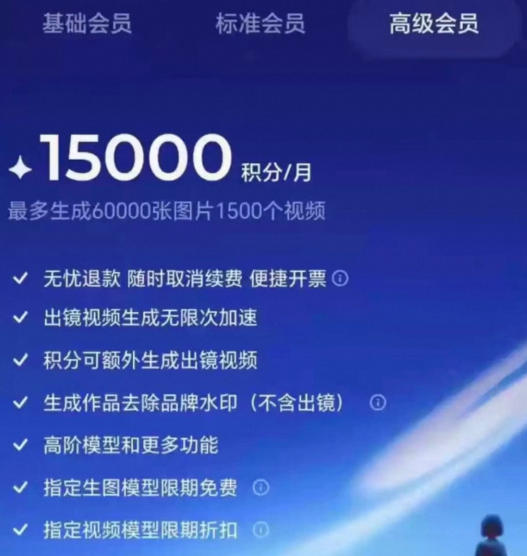 撸即梦积分技术，499充值得15000积分技术，效果自测，不保证百分百-锦程资源站