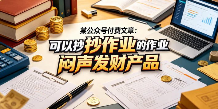 某公众号付费文章：可以抄作业的闷声发财产品-锦程资源站