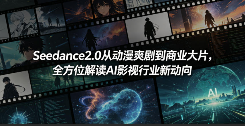 Seedance2.0从动漫爽剧到商业大片，全方位解读AI影视行业新动向-锦程资源站