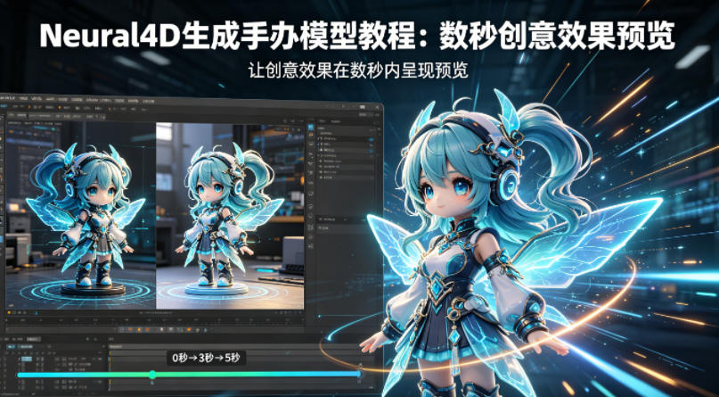 Neural4D生成手办模型教程，让创意效果在数秒内呈现预览-锦程资源站