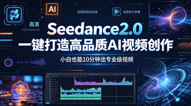 Seedance2.0一键打造高品质AI视频创作，小白也能10分钟出专业级视频-锦程资源站