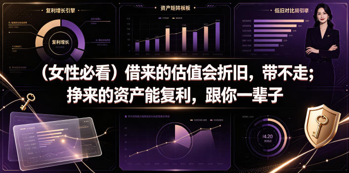 付费文章：（女性必看）借来的估值会折旧，带不走；挣来的资产能复利，跟你一辈子-锦程资源站