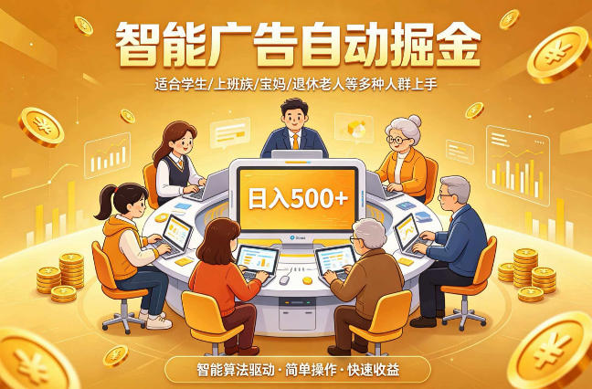 2026年最好做的项目：自动掘金项目，小白轻易上手，单日轻松收入500+【揭秘】-锦程资源站
