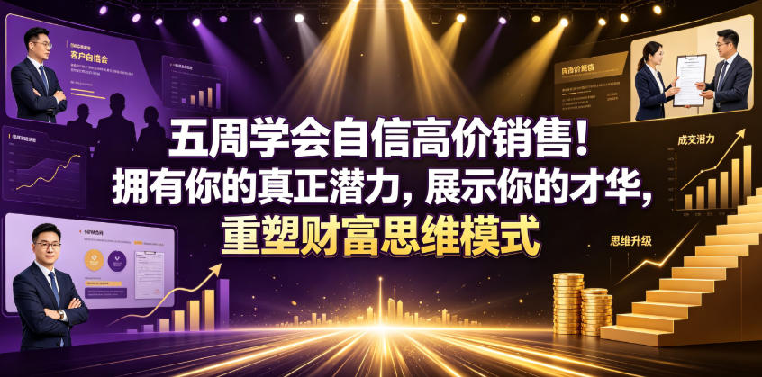 五周学会自信高价销售！拥有你的真正潜力，展示你的才华，重塑财富思维模式【原创双语字幕】-锦程资源站