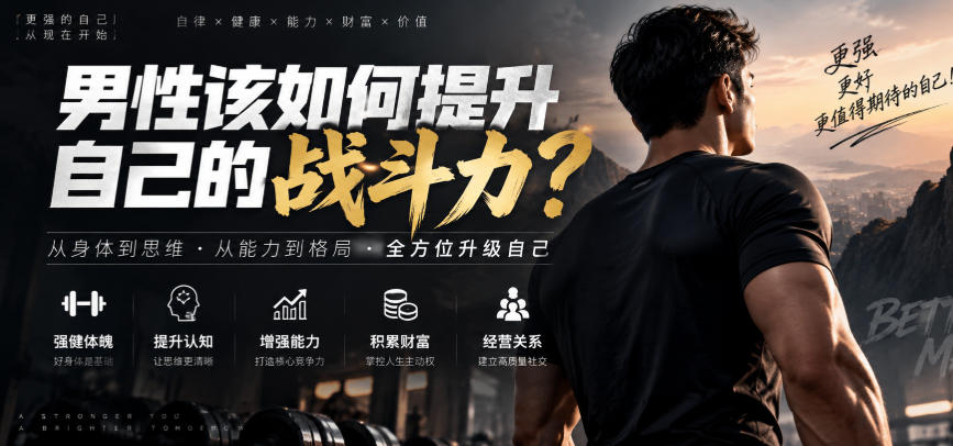 付费文章：男性该如何提升自己的战斗力？-锦程资源站