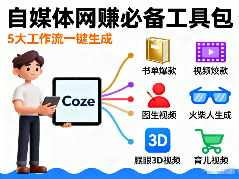 Coze工作流合集，内容一共100份左右，内容丰富，可以提供工作效率-锦程资源站
