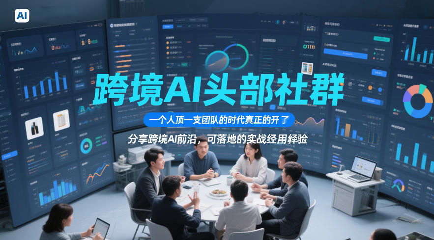 跨境AI头部社群,一个人顶一支团队的时代真正的开始了,分享跨境AI前沿,可落地的实战经验(更新09月11日)-锦程资源站