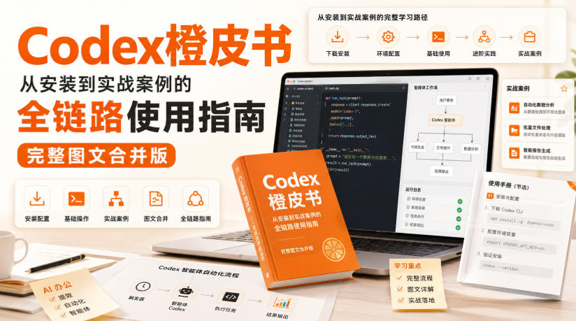 Codex橙皮书,从安装到实战案例的全链路使用指南,完整图文合并版-锦程资源站