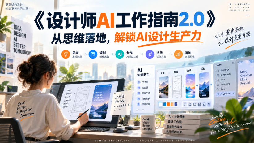 《设计师AI工作指南2.0》从思维落地-无水印，解锁AI设计生产力-锦程资源站