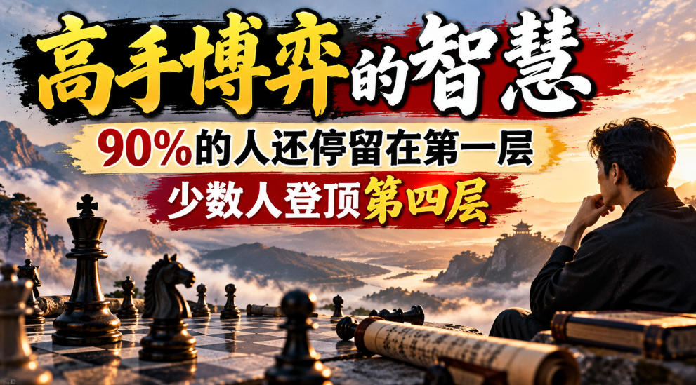 付费文章：高手博弈的智慧，90%的人还停留在第一层，少数人登顶第四层-锦程资源站