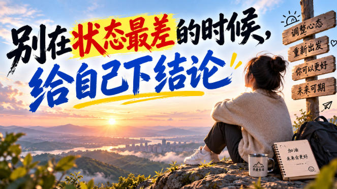 某公众号付费文章：别在状态最差的时候，给自己下结论-锦程资源站