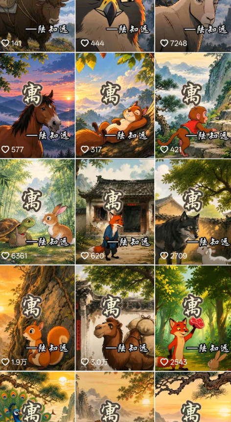 抖音某博主的AI寓言故事动画教学,涵盖封面设计、AI动画生成、工具、低成本薅羊毛生成,轻松入局蓝海赛道变现-锦程资源站